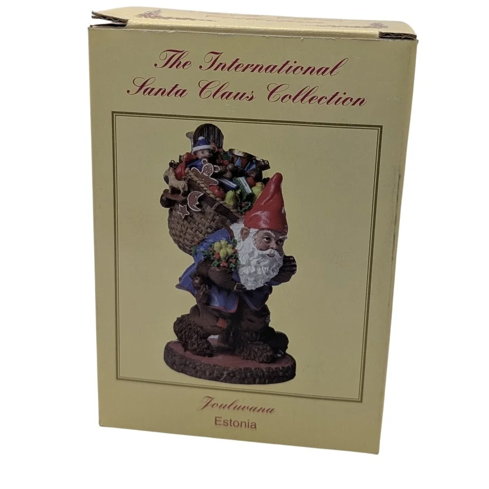 International Santa Claus Collection Figurine Estonia Hand‎ Painted 2003 Resin